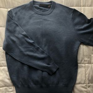 Blue knit crewneck